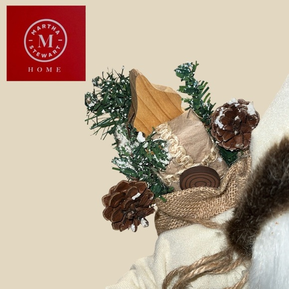 woodlands winter rustic 20” Santa Clause Martha Stewart Home collection mountain - Picture 3 of 3